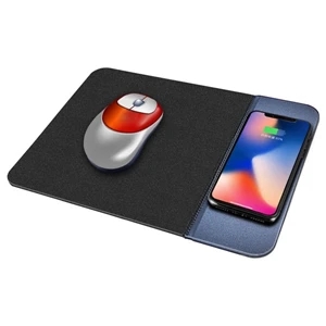 Qi Wireless Charger and Mouse Mat / Pad Micro Fiber and PU