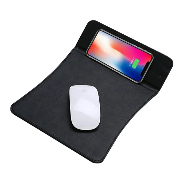 Qi Wireless Charger, Mouse Mat / Pad and Phone Stand PU - Image 4