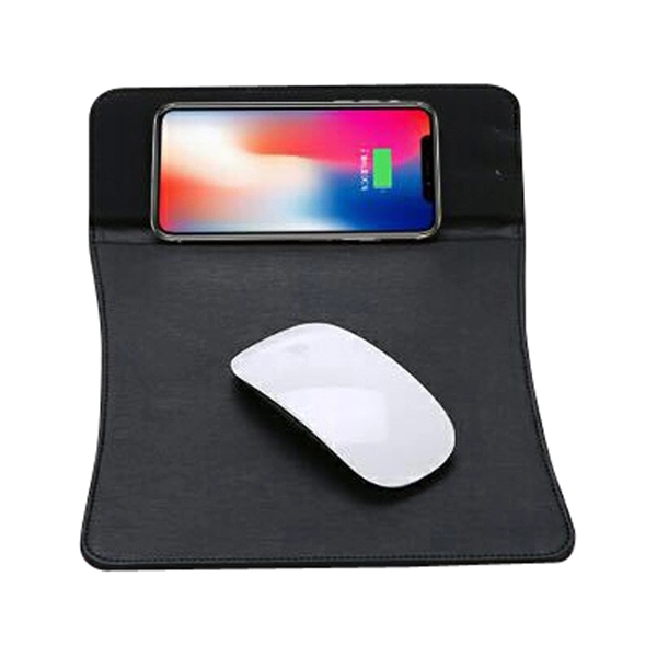 Qi Wireless Charger, Mouse Mat / Pad and Phone Stand PU - Image 8