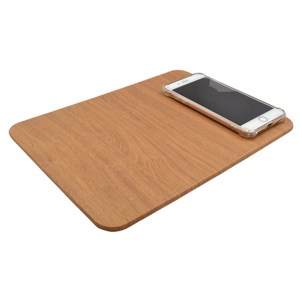 Qi Wireless Charger and Mouse Mat / Pad With Wood like look - Image 6