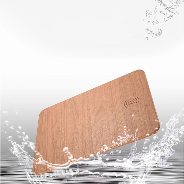 Qi Wireless Charger and Mouse Mat / Pad With Wood like look - Image 10