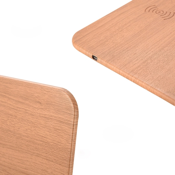 Qi Wireless Charger and Mouse Mat / Pad With Wood like look - Image 11