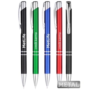 Union Printed, Promotional"Lucent" All Metal Click Pens