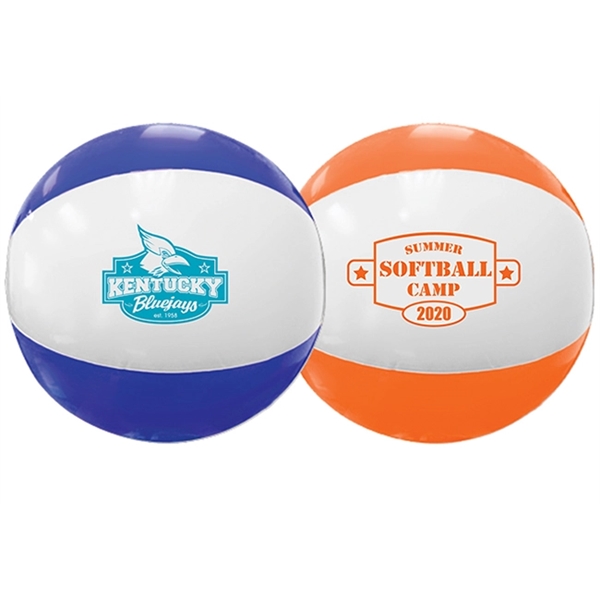 16" Two Toned Beach Ball - Image 1