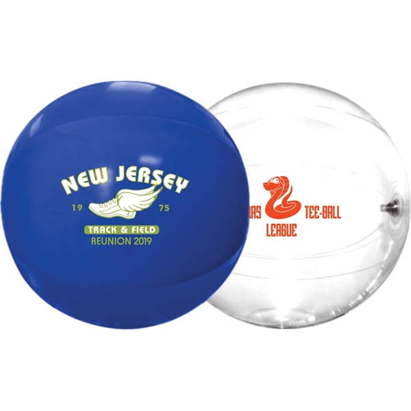 16" Solid Color Beach Ball - Image 1