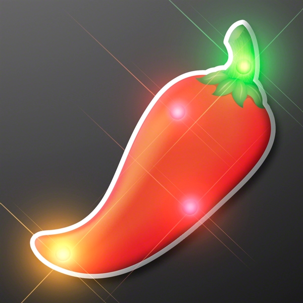LED Chili Pepper Blinky Light Pin - Image 4