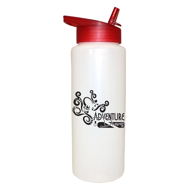 32 oz. Sports Bottle with Straw Cap Lid - Image 2