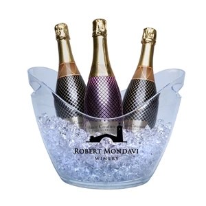 Medium (2-4 Bottle) Acrylic Champagne Wine Ice Bucket