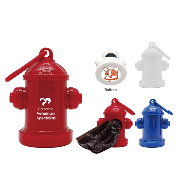 Fire Hydrant Pet Waste Bag Dispenser - Image 1