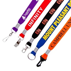 Delivered in 5 Days Rush Flat Polyester Lanyard