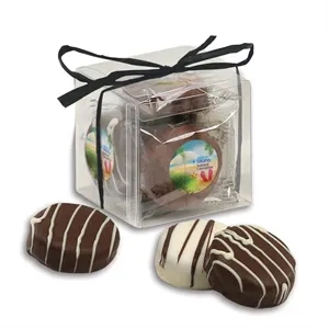 Chocolate Covered Oreos® in Stylish Acetate Cube