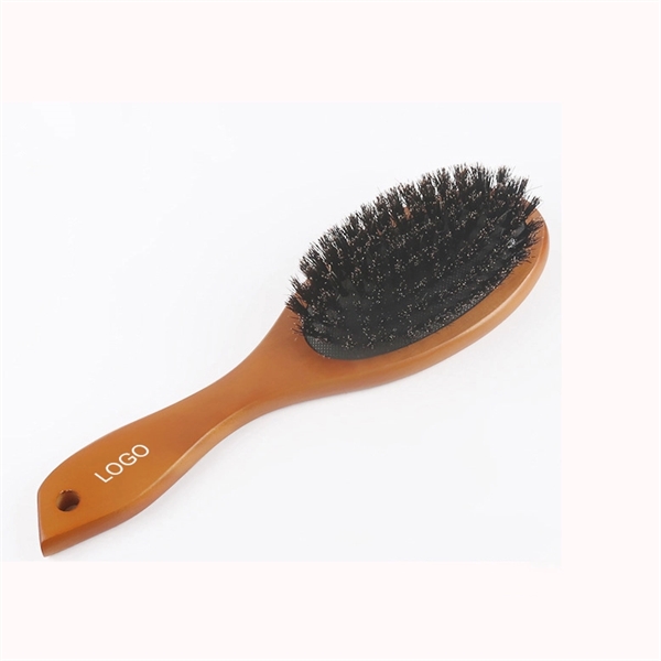 Nature Bristle Hair Scalp Massage Comb Wood Brush - Image 3