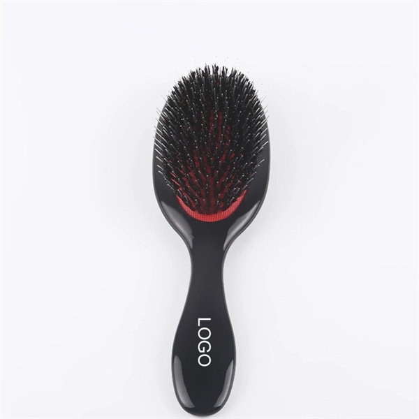 Nature Bristle Hair Scalp Massage Comb With Plastic Handle - Image 1
