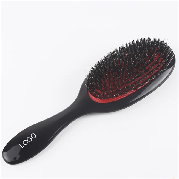 Nature Bristle Hair Scalp Massage Comb With Plastic Handle - Image 2