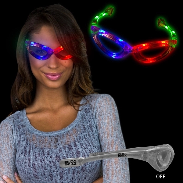 Light Up Flashing LED Sunglasses - Image 2