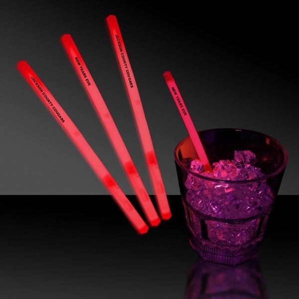 5" Single Color Glow Swizzle Stick - Image 3