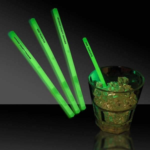 5" Single Color Glow Swizzle Stick - Image 4