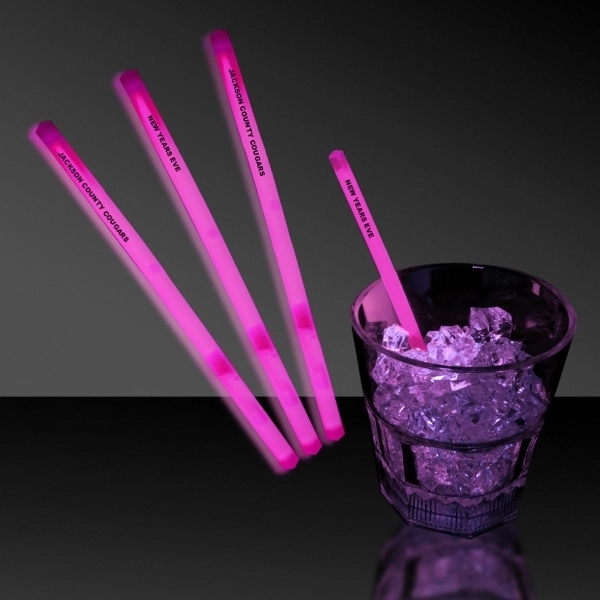 5" Single Color Glow Swizzle Stick - Image 5