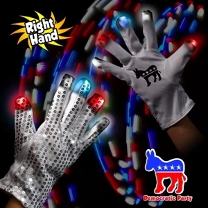 LED Light Up Glow Sequin Glove