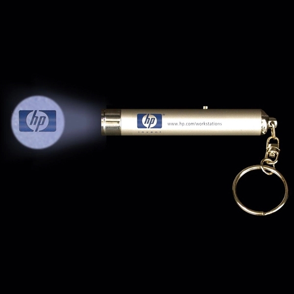 3" LED Light Up Glow Projector Keychain