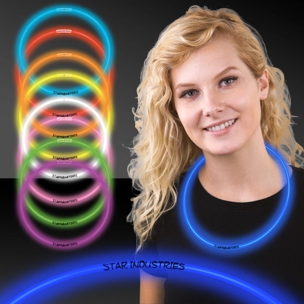 22" Superior Color Glow Necklace - Image 1