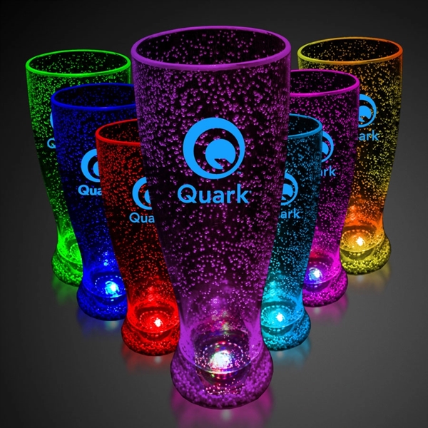 24 oz. Pilsner Glass w/ Multi-Colored LED Lights - Image 2