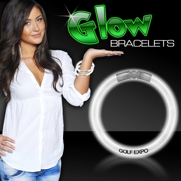 8" Single Color Superior Light Up Glow Bracelet - Image 10