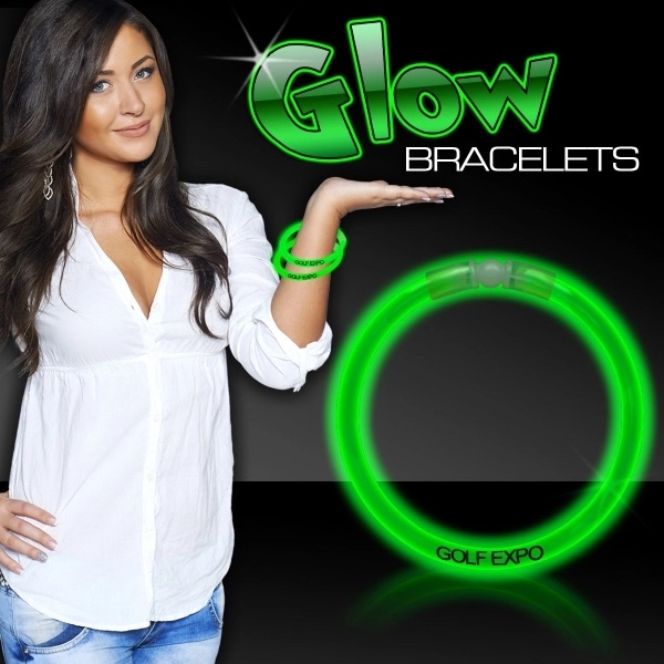 8" Single Color Superior Light Up Glow Bracelet - Image 12