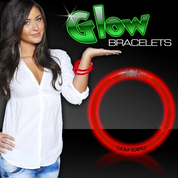 8" Single Color Superior Light Up Glow Bracelet - Image 16