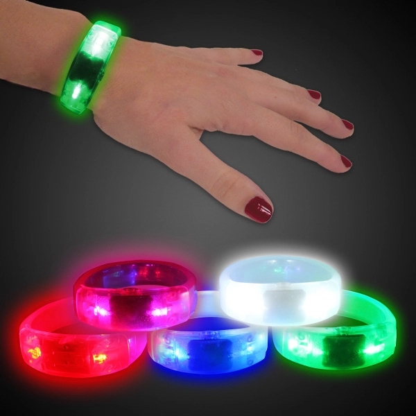 8" Light Up LED Glow Bangle Bracelet - Image 2