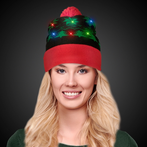 Holiday LED Knit Hat - Image 1