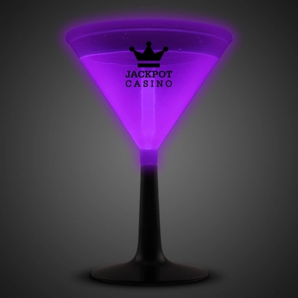 9 oz. Light Up Glow Martini Glass - Image 8