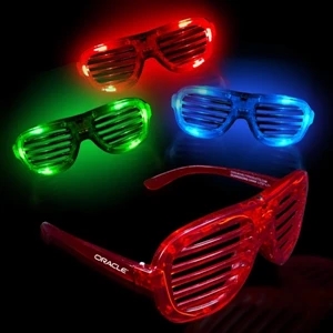 Light-Up Glow LED Slotted Glasses