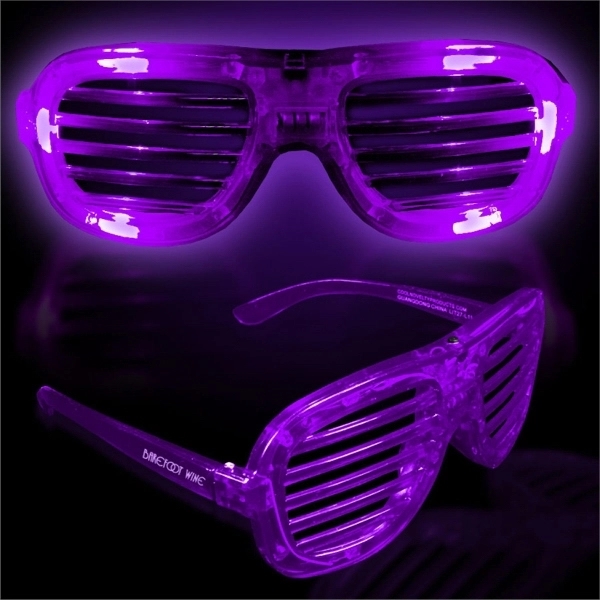 Light-Up Glow LED Slotted Glasses - Image 3
