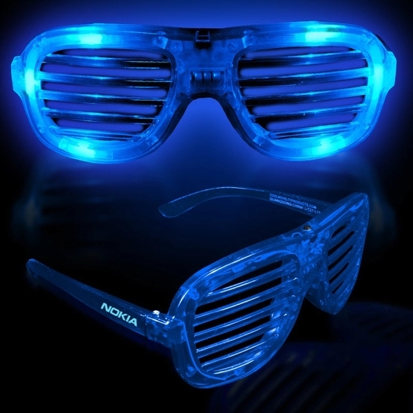 Light-Up Glow LED Slotted Glasses - Image 6