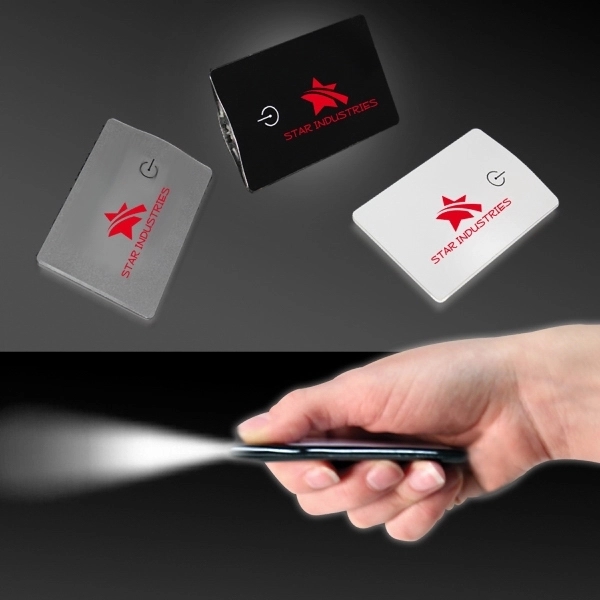 Card LED Light Up Glow Flashlight - Image 1