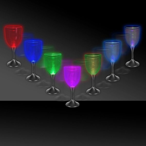10 oz. Lighted LED Wine Glass - Image 1