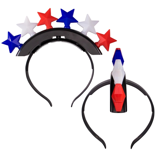 LED Patriotic Stars Headband - Image 3