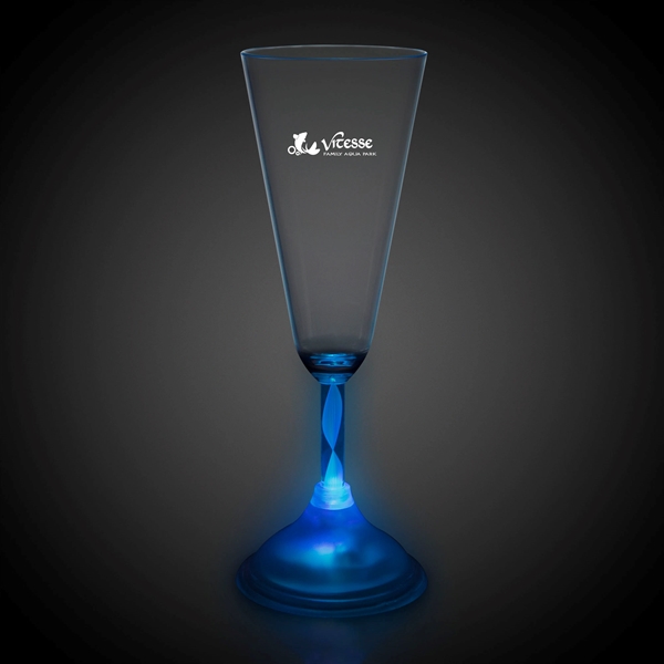 7 1/2 oz. Champagne Glass with Multi-Color LED Lights - Image 2