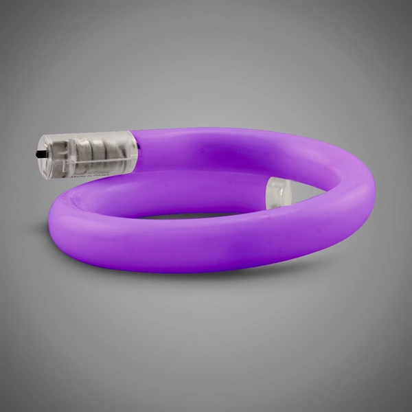 11" Coil Tube Bracelets w/Flashing LED Lights - Image 15