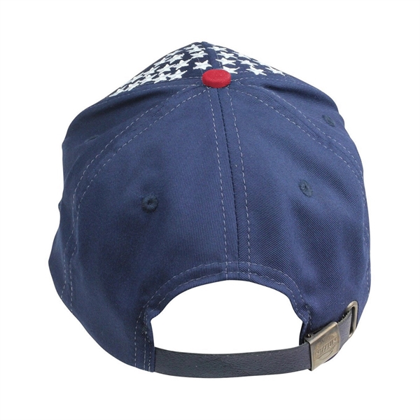 Cotton Twill 6 Panel Star Embroidered Cap - Image 5
