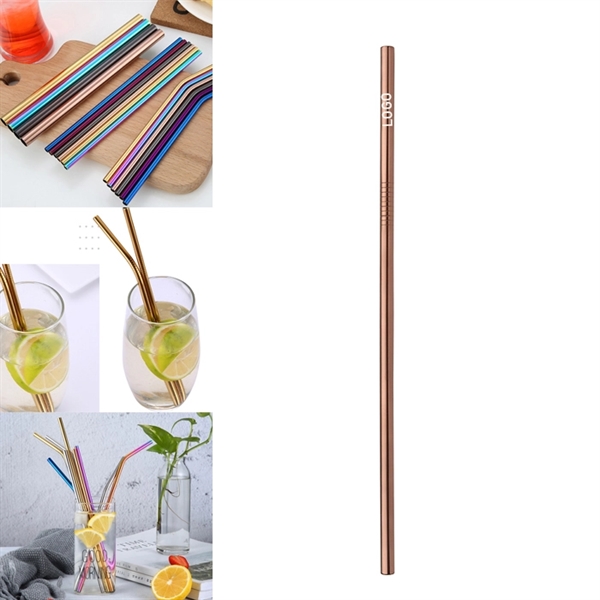 265mm Reusable Stainless Steel Straw - Image 1
