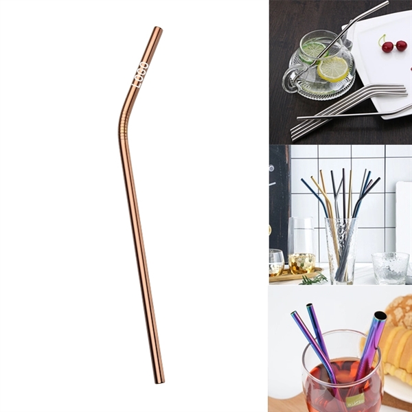 215mm Reusable Stainless Steel Straw - Image 1