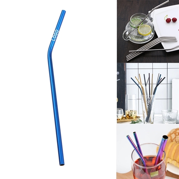 215mm Reusable Stainless Steel Straw - Image 6