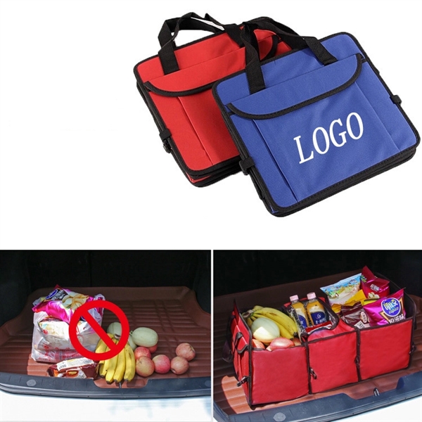Foldable Trunk Orangizer with Cooler Bags - Image 4