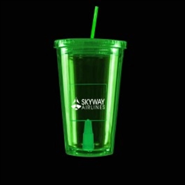Green Light Up Travel Cup with Insert - Image 4