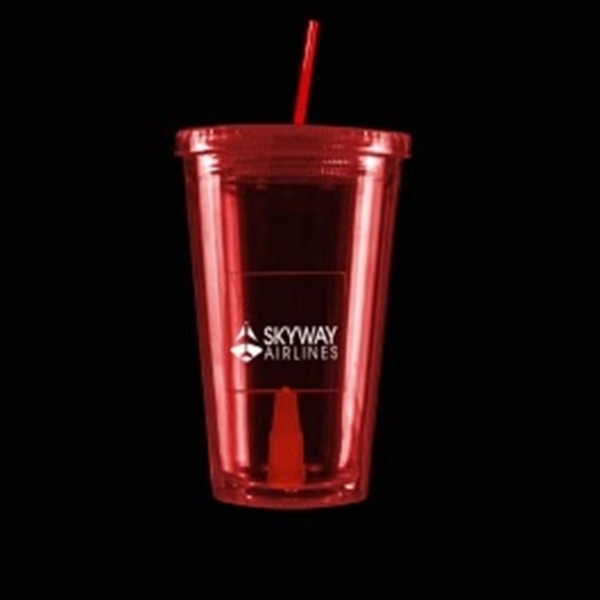 Red Light Up Travel Cup with Insert - Image 5