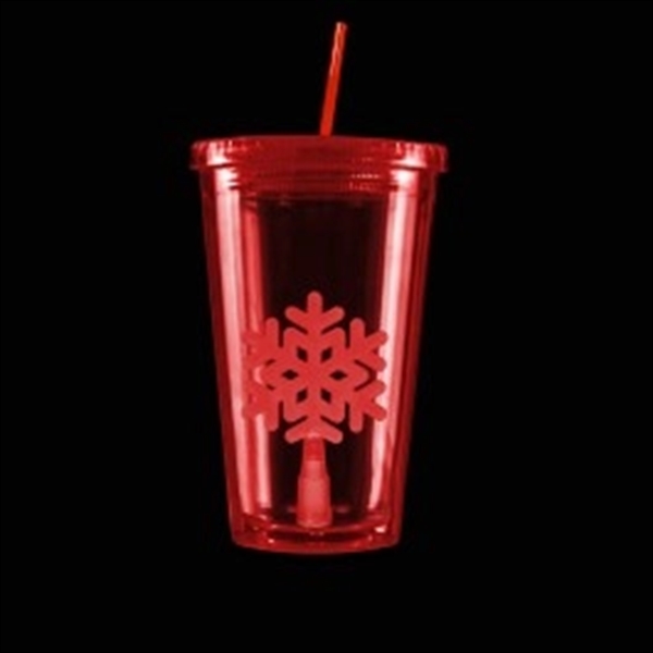 Red Light Up Travel Cup with Insert - Image 6