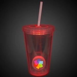 Light Up Travel Cup with Custom Printed Insert