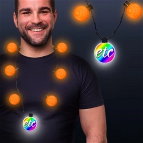 LED Medallion Ball Necklace - Variety of Colors Available - Image 9